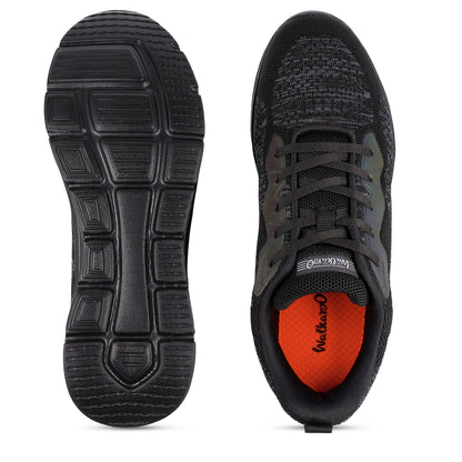 Men's Lace-up Walking Shoe - WS9566 Black Black