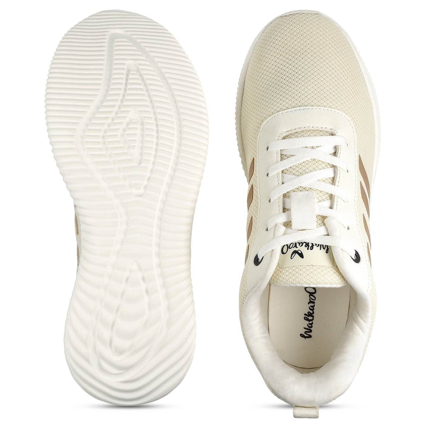 Walkaroo Men Sports Shoe - WS9558 Ivory - Walkaroo Footwear