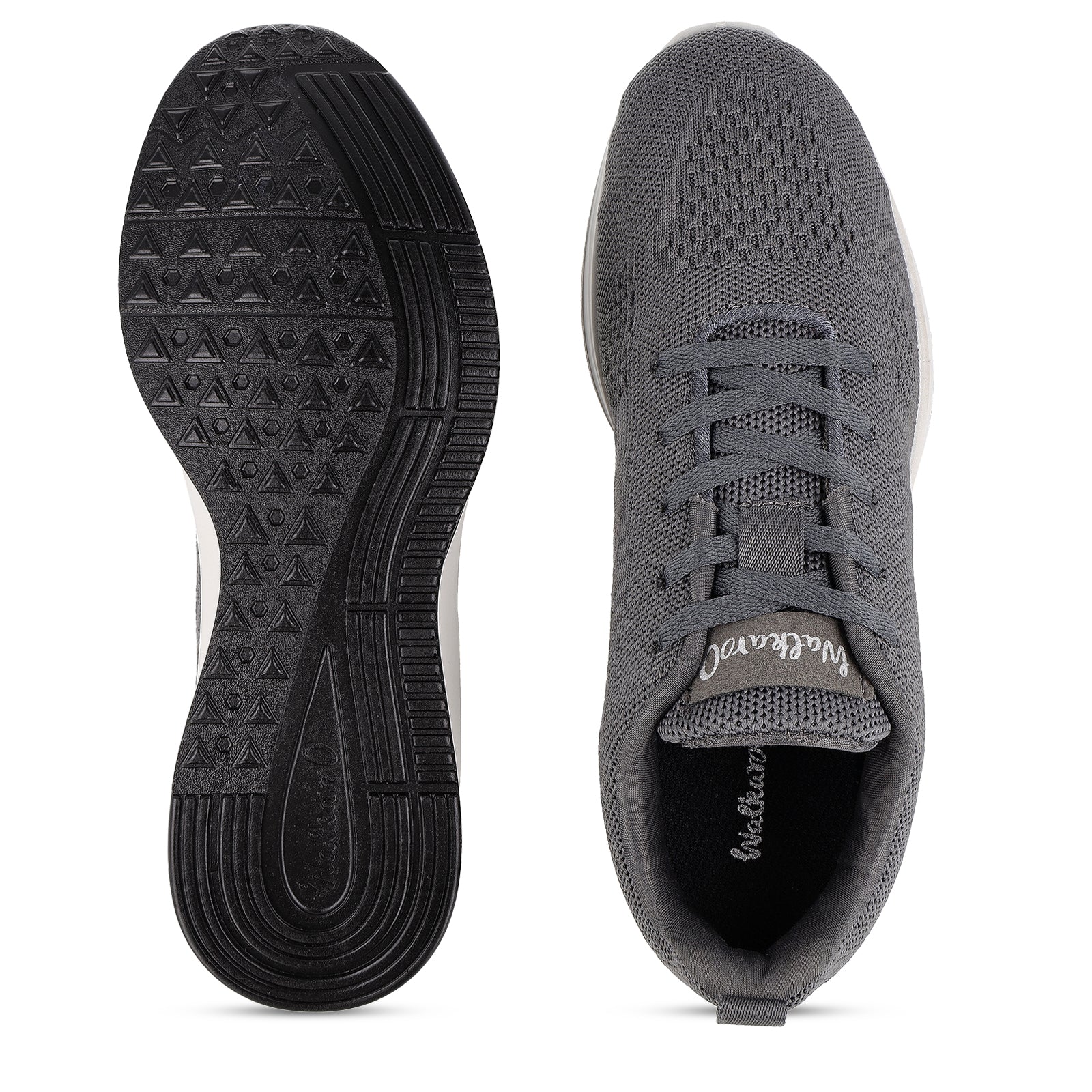 Walkaroo Men Non Marking Shoes - WS6090 Grey - Walkaroo Footwear