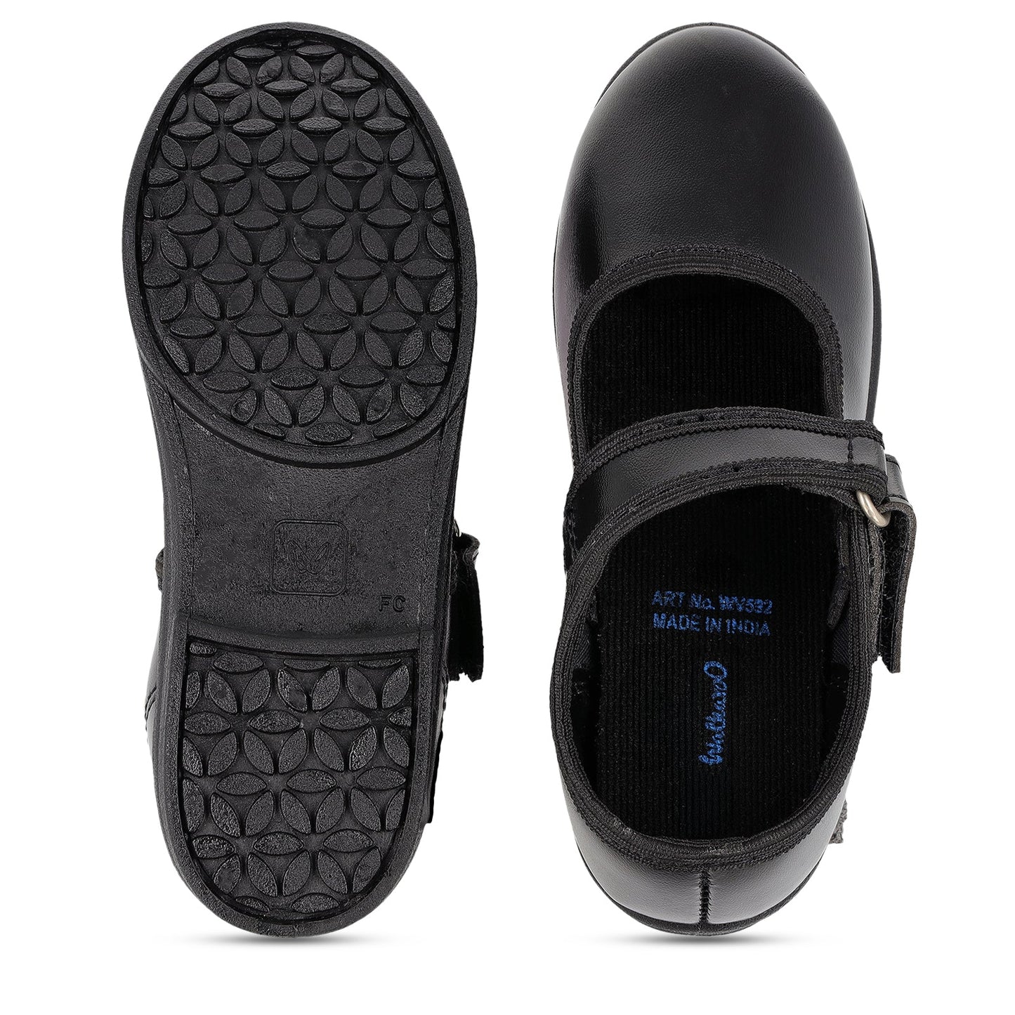 Kids School Shoes - WV592 Black