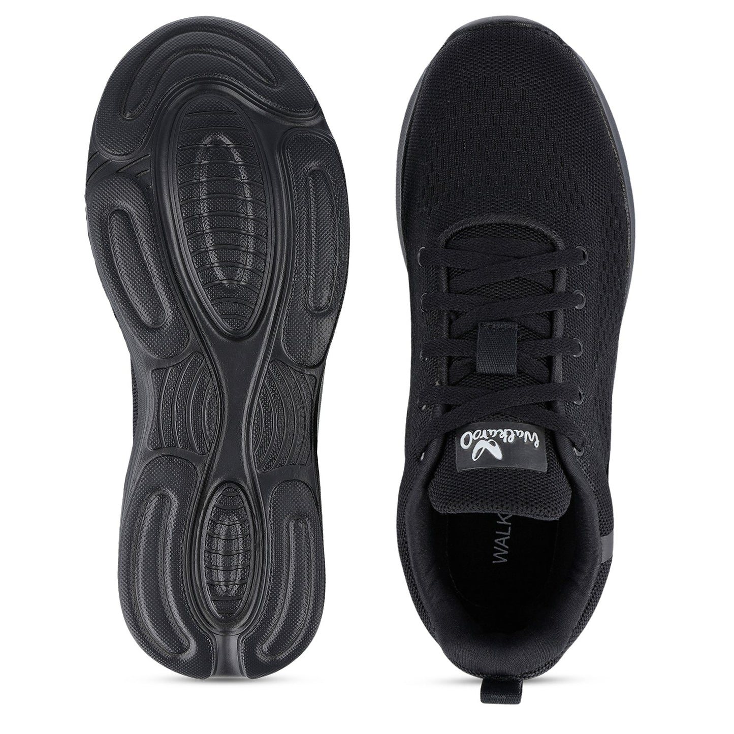 Walkaroo Men Walking shoe - WS9553 Black - Walkaroo Footwear