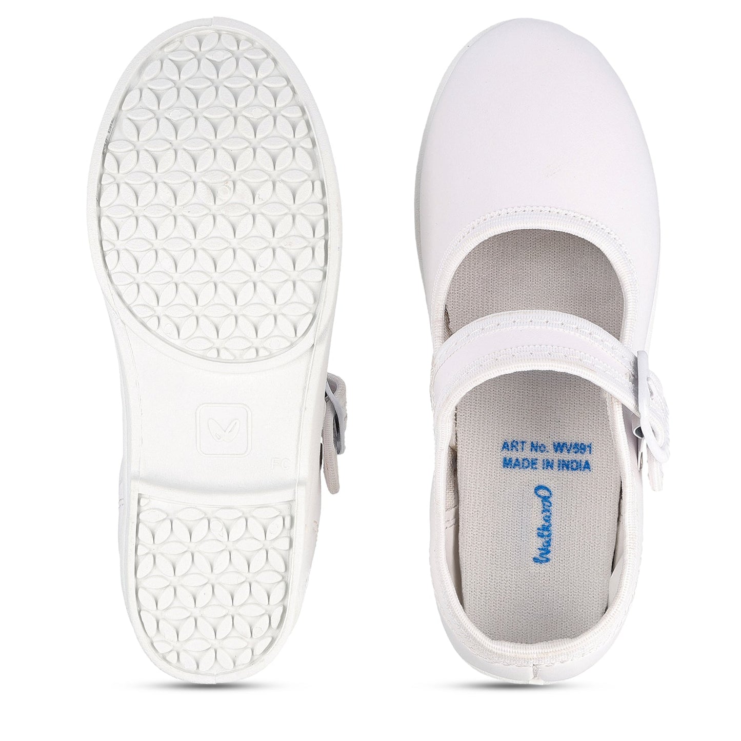 Kids School Shoe - WV591 White