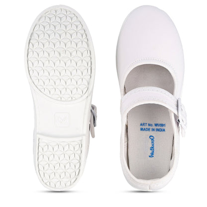 Kids School Shoe - WV591 White