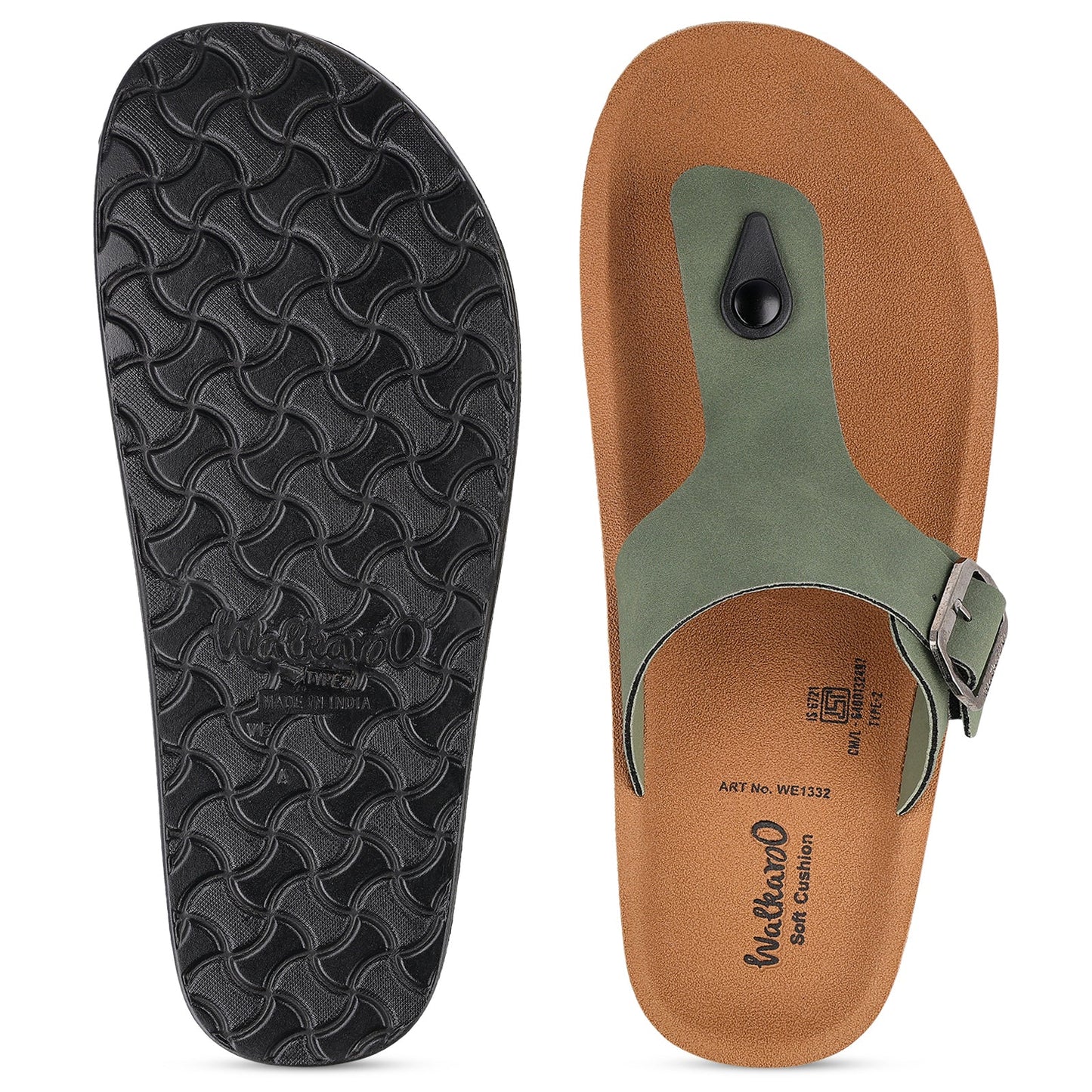 Men's Daily Wear Sandals - WE1332 Olive