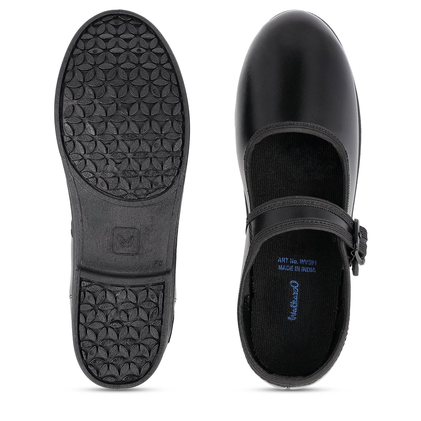 Girls School Shoe - WV591 Black