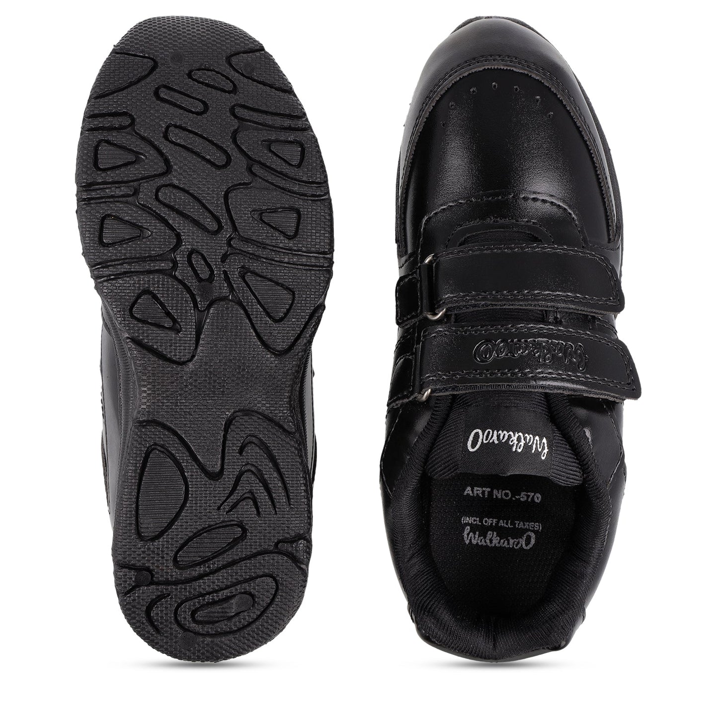 Kids School Shoes - 570 Black