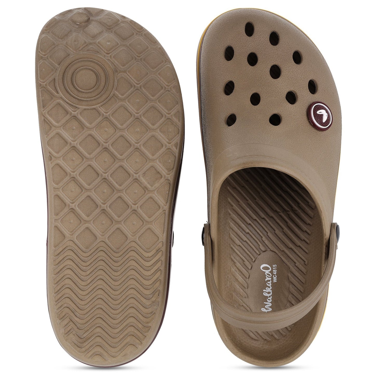 Walkaroo Mens Flip Flop Slippers - WC4815 Tan - Walkaroo Footwear