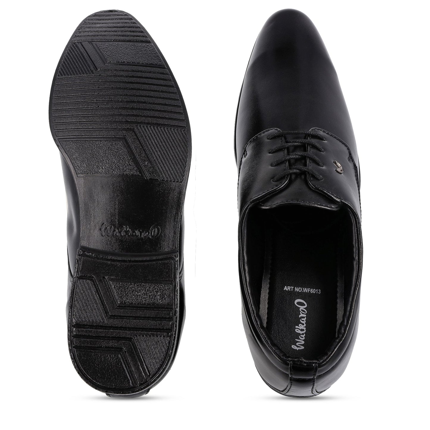 Walkaroo Xgo Men Derby Formal Shoes - WF6013 Black - Walkaroo Footwear