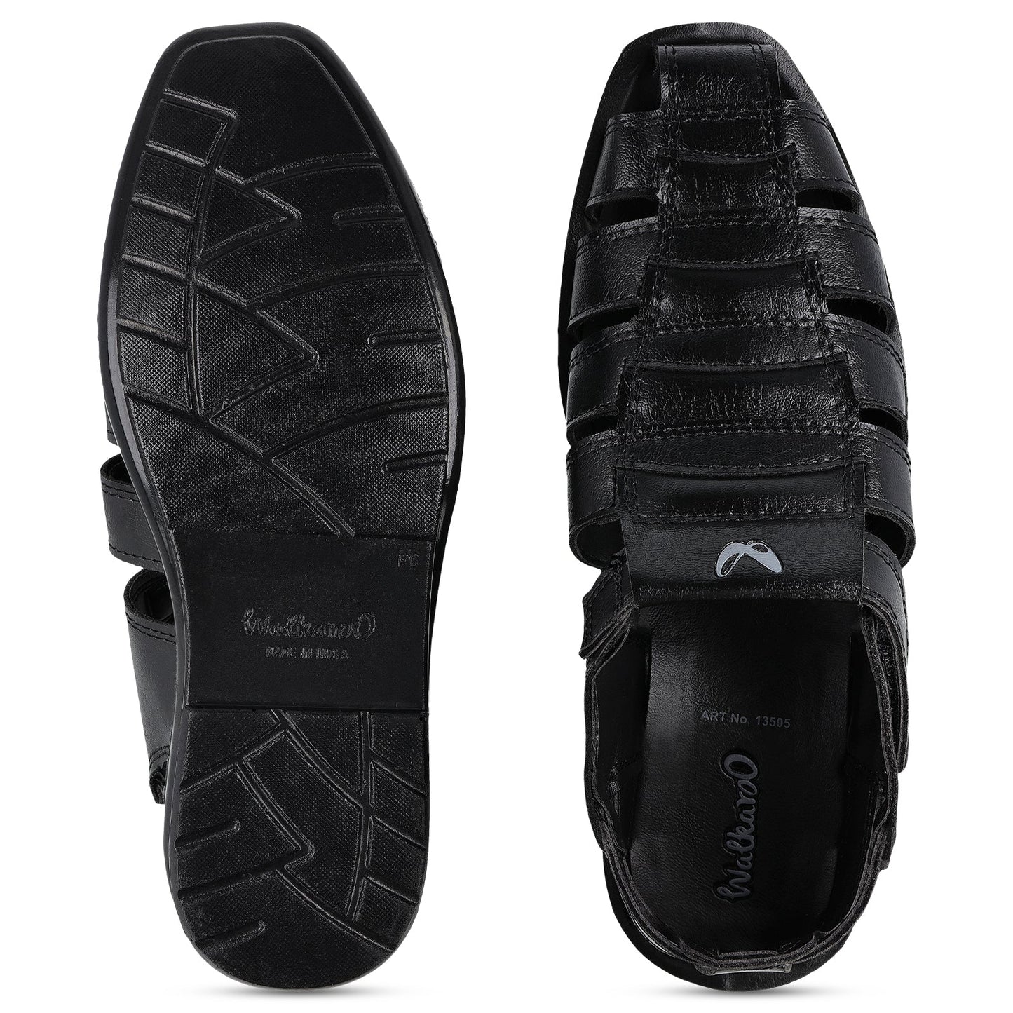 Men's Fisherman Sandals - 13505 Black