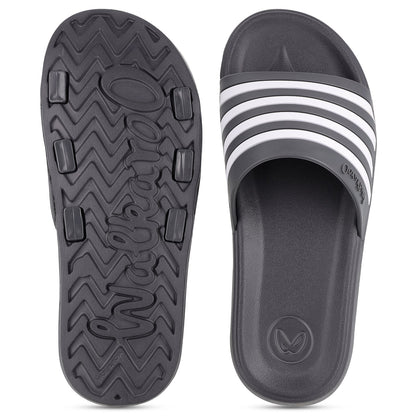 Boy's Flip Flop Sliders  - WC4819 Dark Grey