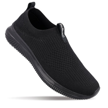 Men`s Slip-on Walking Shoes - WS9551 Black Black