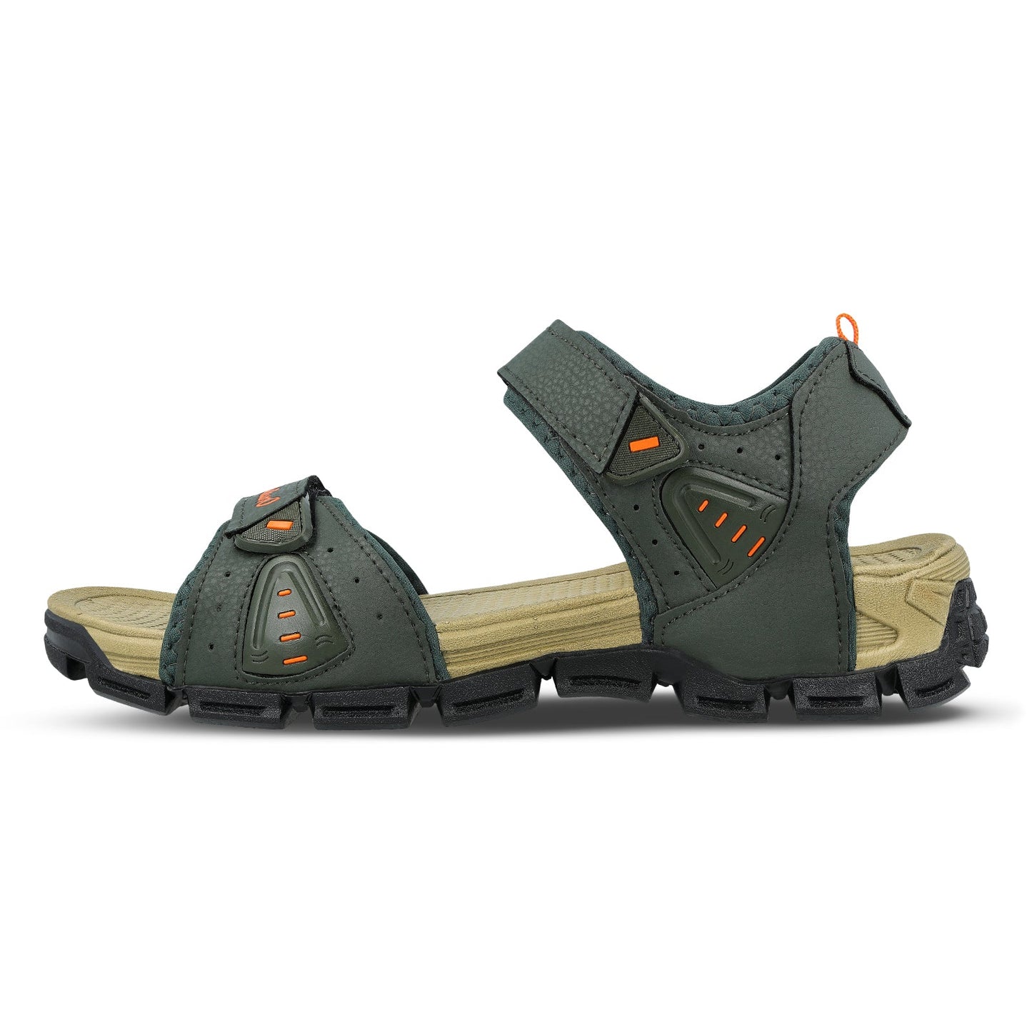 Walkaroo Men Sandals - WC4405 Olive Green - Walkaroo Footwear