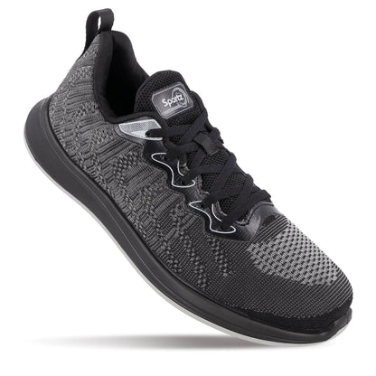 Men's Daily Wear Non Marking Sports Shoes  - WS6092 Black