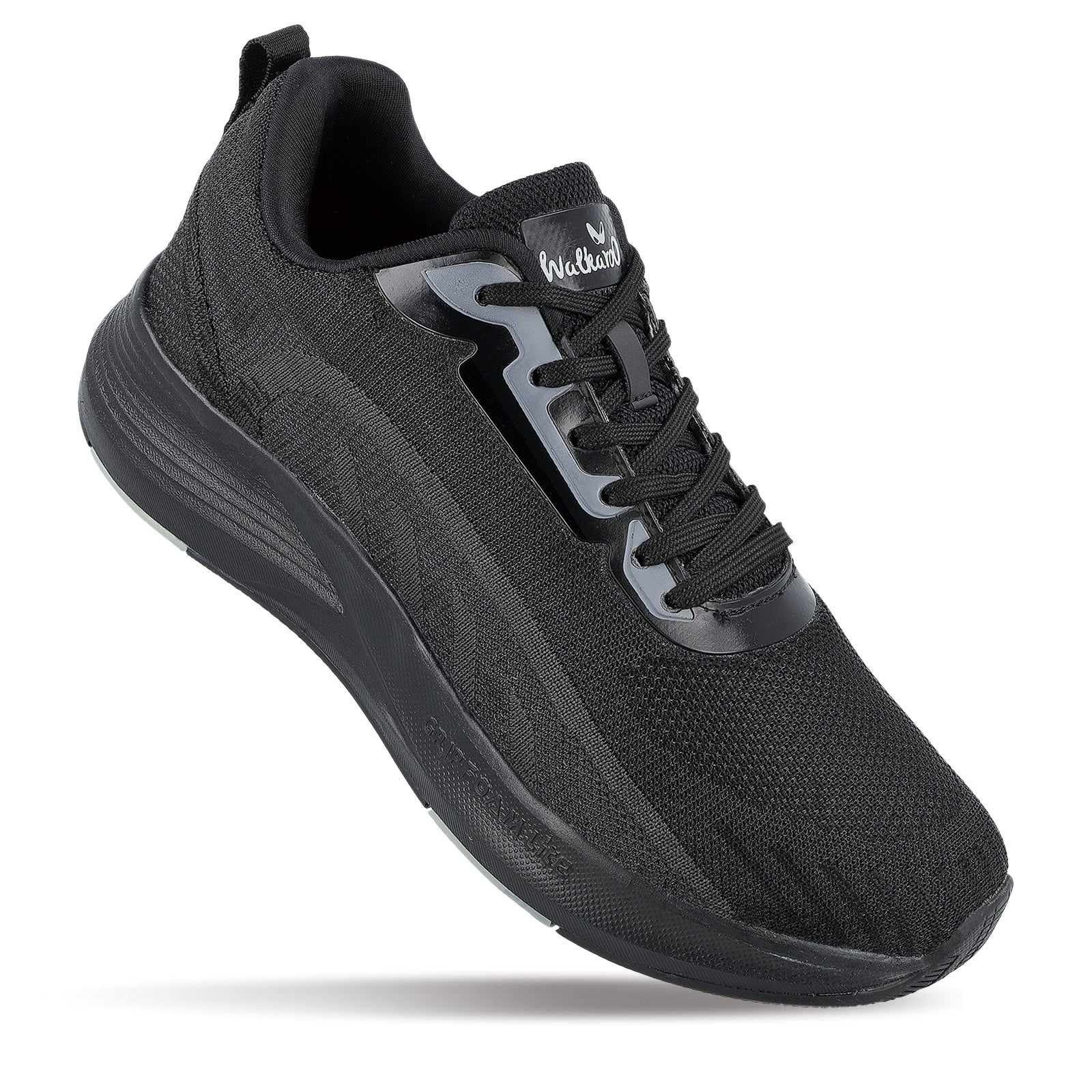 Walkaroo Men Sports Shoe - WS9106 Black - Walkaroo Footwear