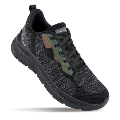 Men's Lace-up Walking Shoes - WS9566 Black Black