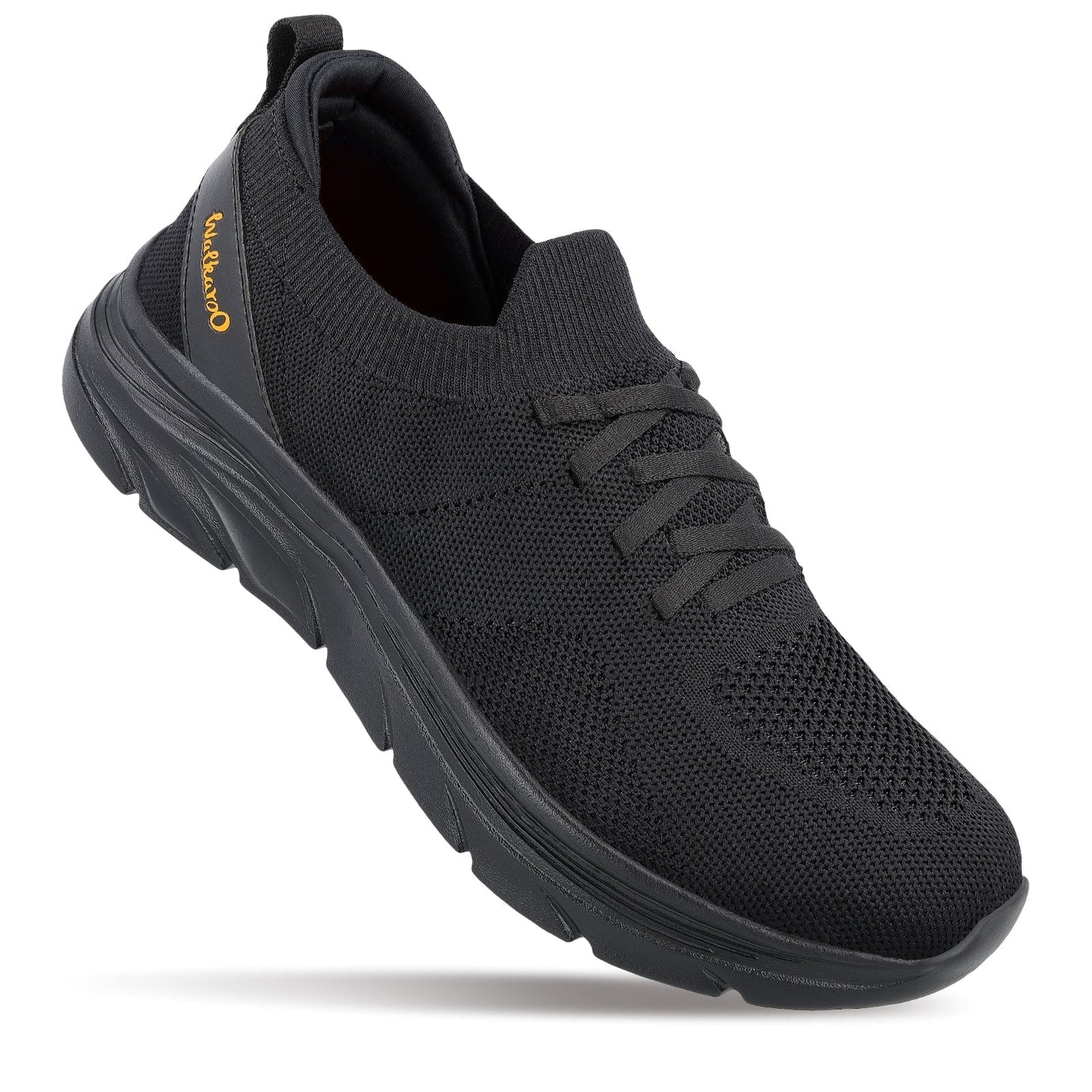 Walkaroo Men Sports Shoe - WS9565 Black Black - Walkaroo Footwear