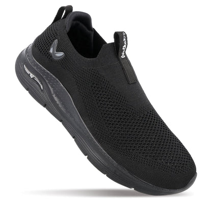 Walkaroo Men Sports Shoe - WS9571 Black Black - Walkaroo Footwear