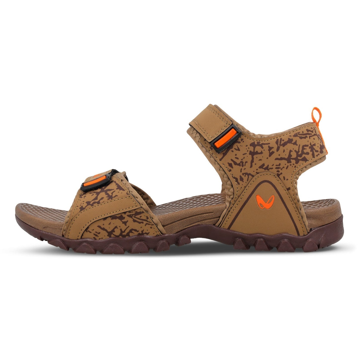 Walkaroo Men Sandals - WC4418 Camel - Walkaroo Footwear