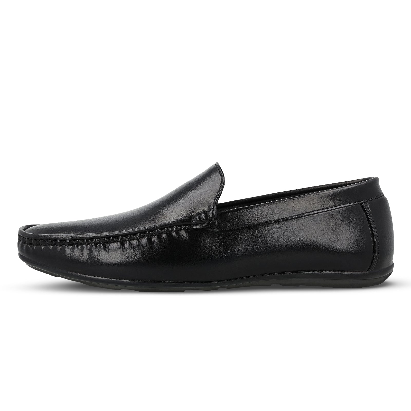 Walkaroo Men Loafer Formal Shoes - WF6018 Black - Walkaroo Footwear