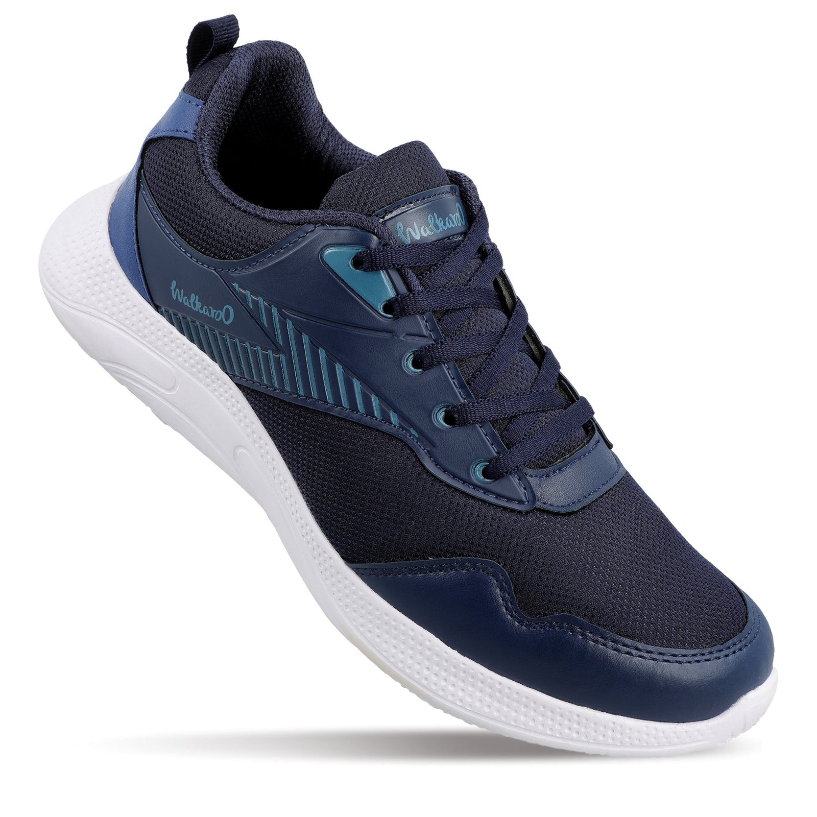 Walkaroo Men Running Shoes - WS3055 Navy Blue - Walkaroo Footwear