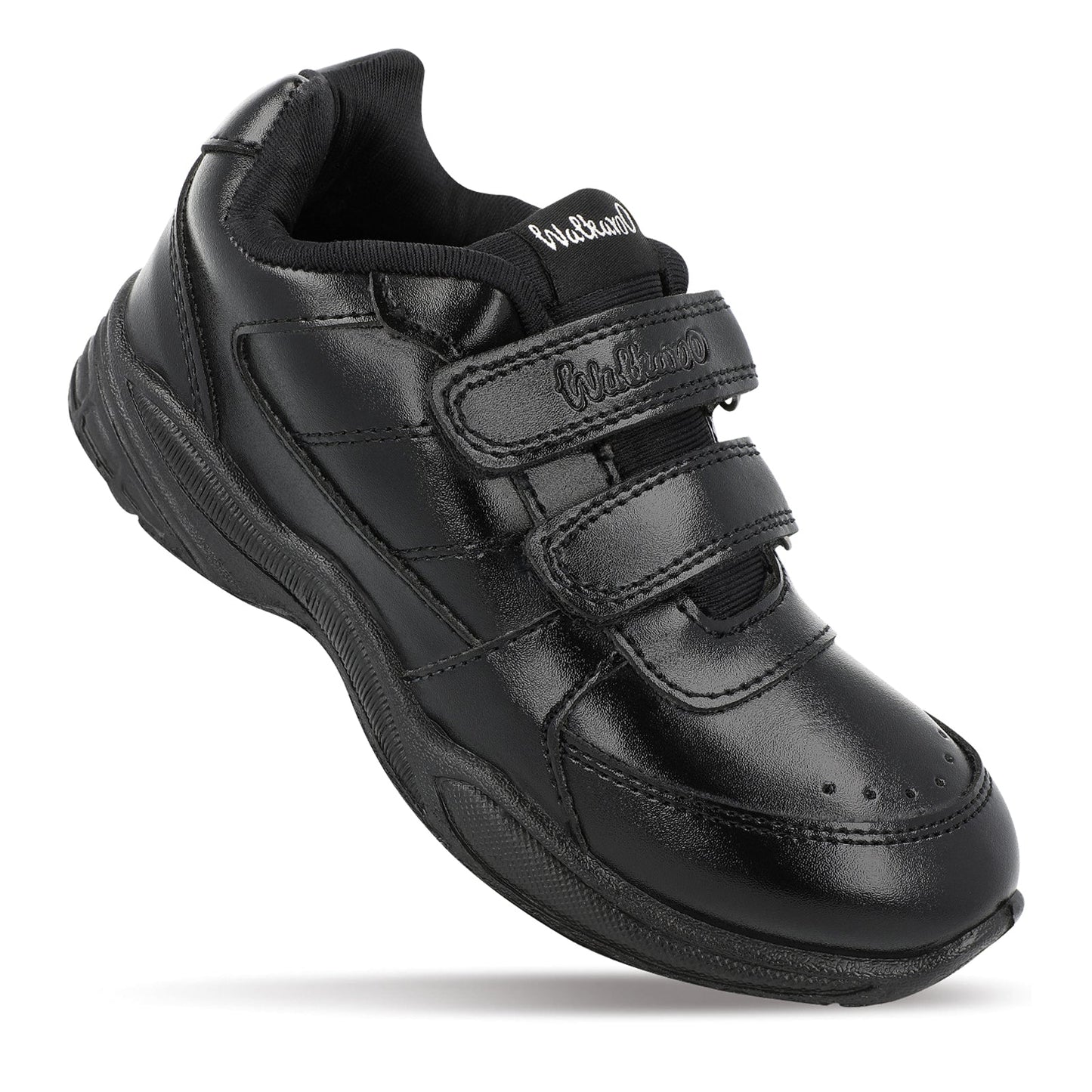 Walkaroo Kids School Shoes - 570 Black - Walkaroo Footwear