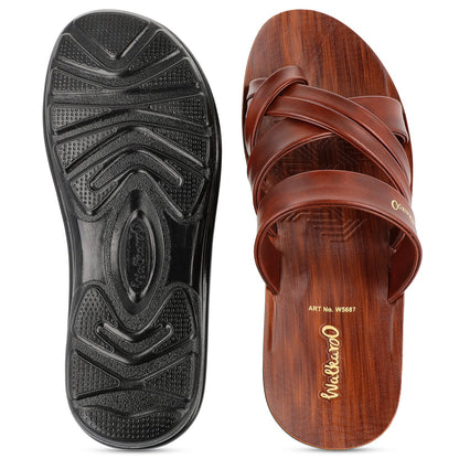 Men's Daily Wear Sandals  - W5687 Dark Brown