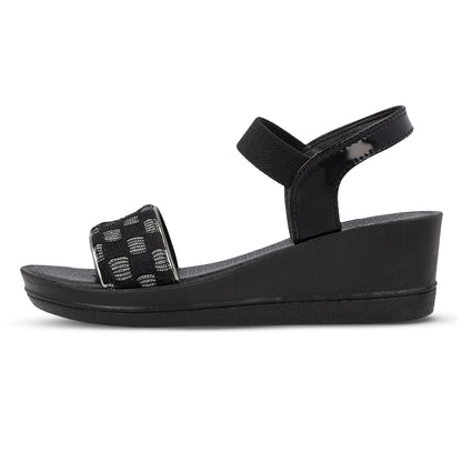 Walkaroo Womens Sandal - BT2731 Black - Walkaroo Footwear