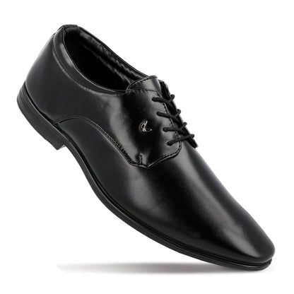 Walkaroo Xgo Men Derby Formal Shoes - WF6013 Black - Walkaroo Footwear