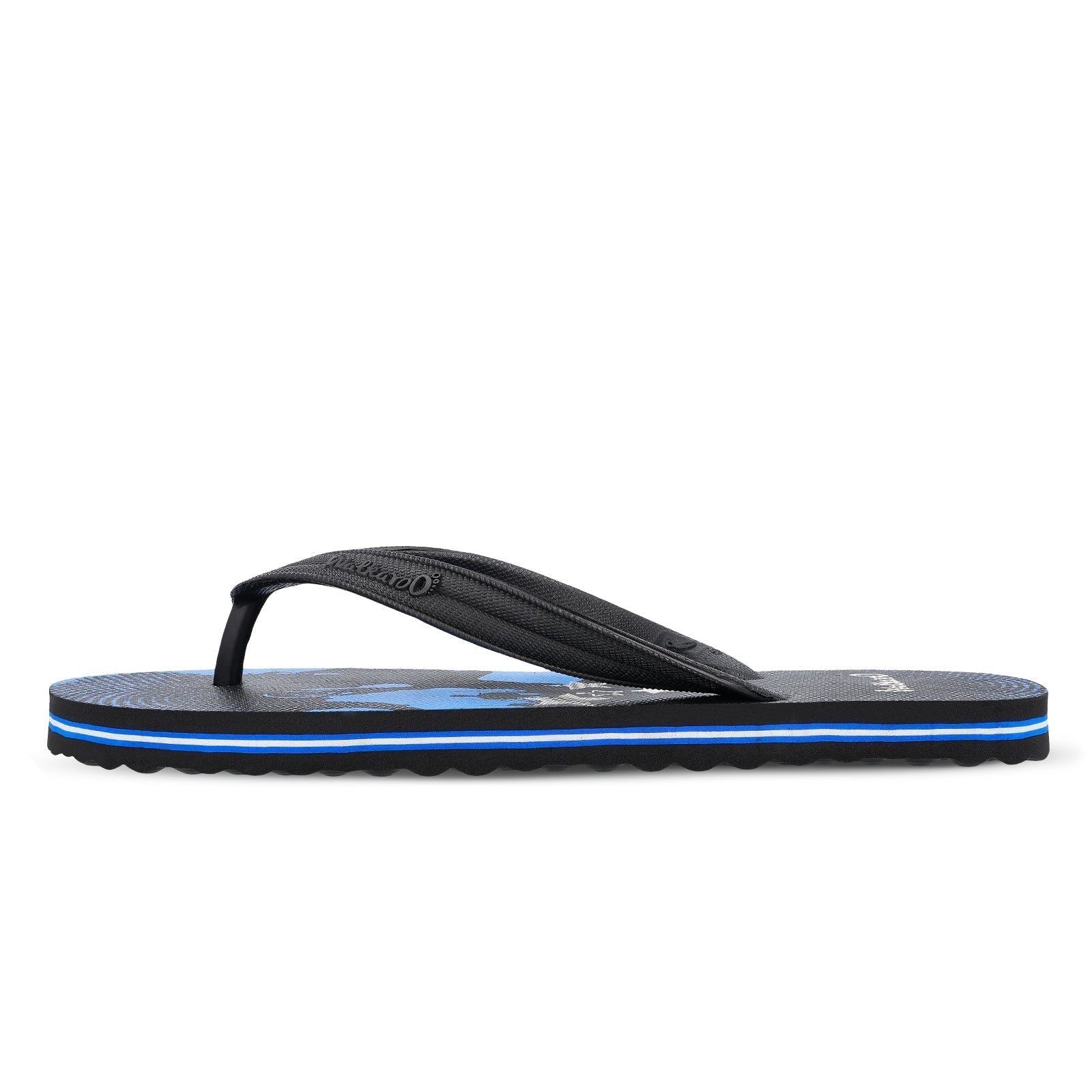 Walkaroo Gents Flip Flop Thong - HG163 Black Black - Walkaroo Footwear