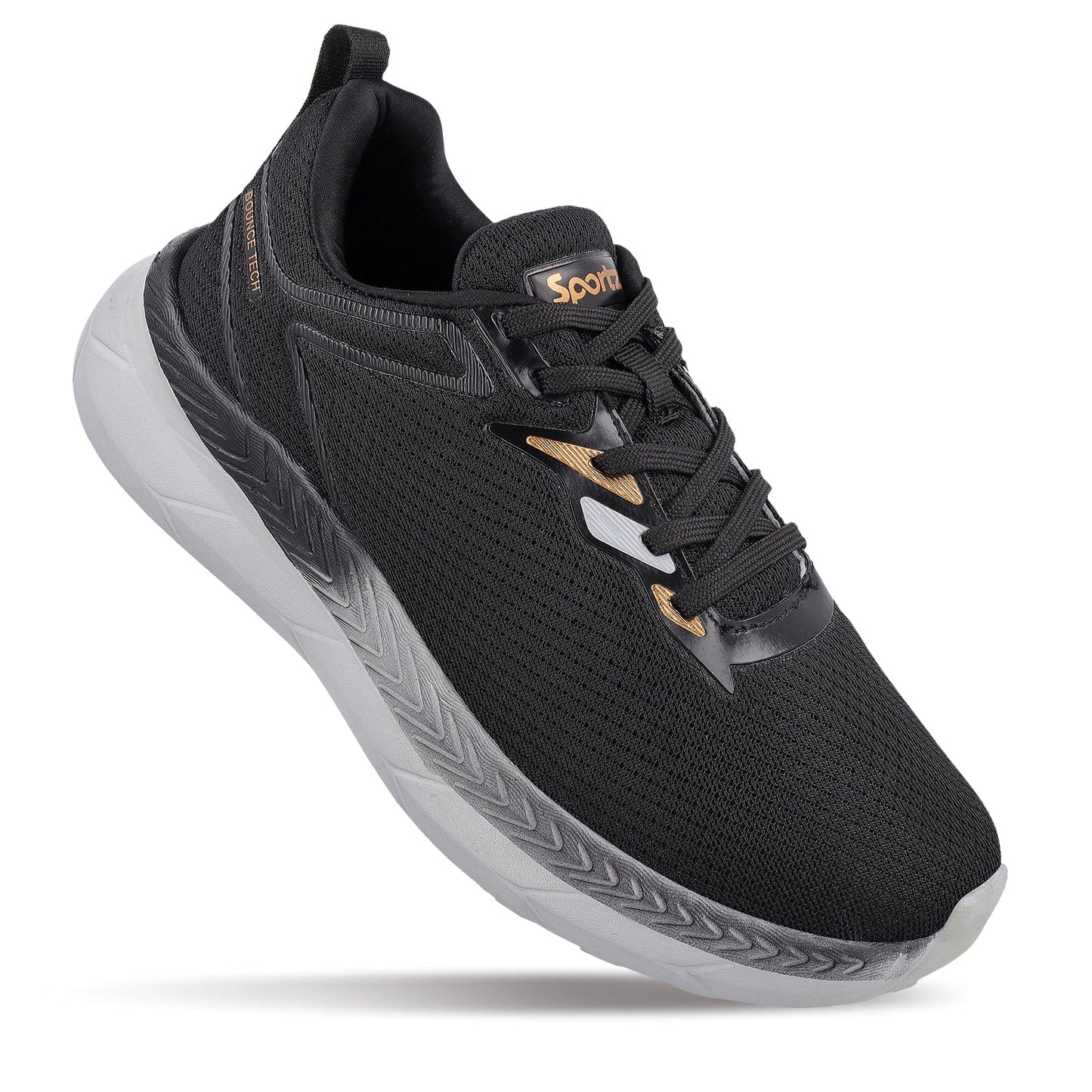Men's Lace-up Walking Shoe - WS9607 Black