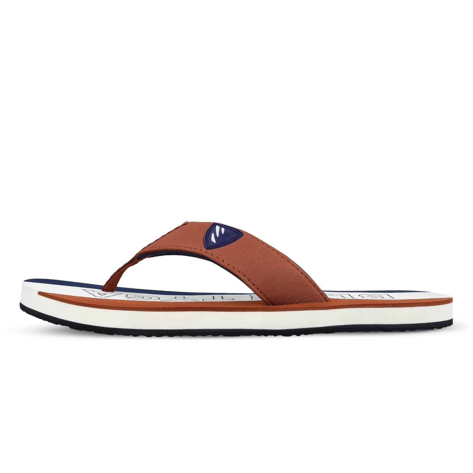 Blue Tyga Gents Flip Flop Thong - BT4274 Tan Blue - Walkaroo Footwear