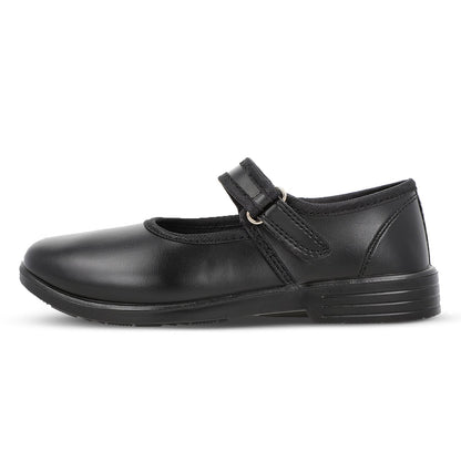 Walkaroo Girls School shoe -WV552 Black - Walkaroo Footwear