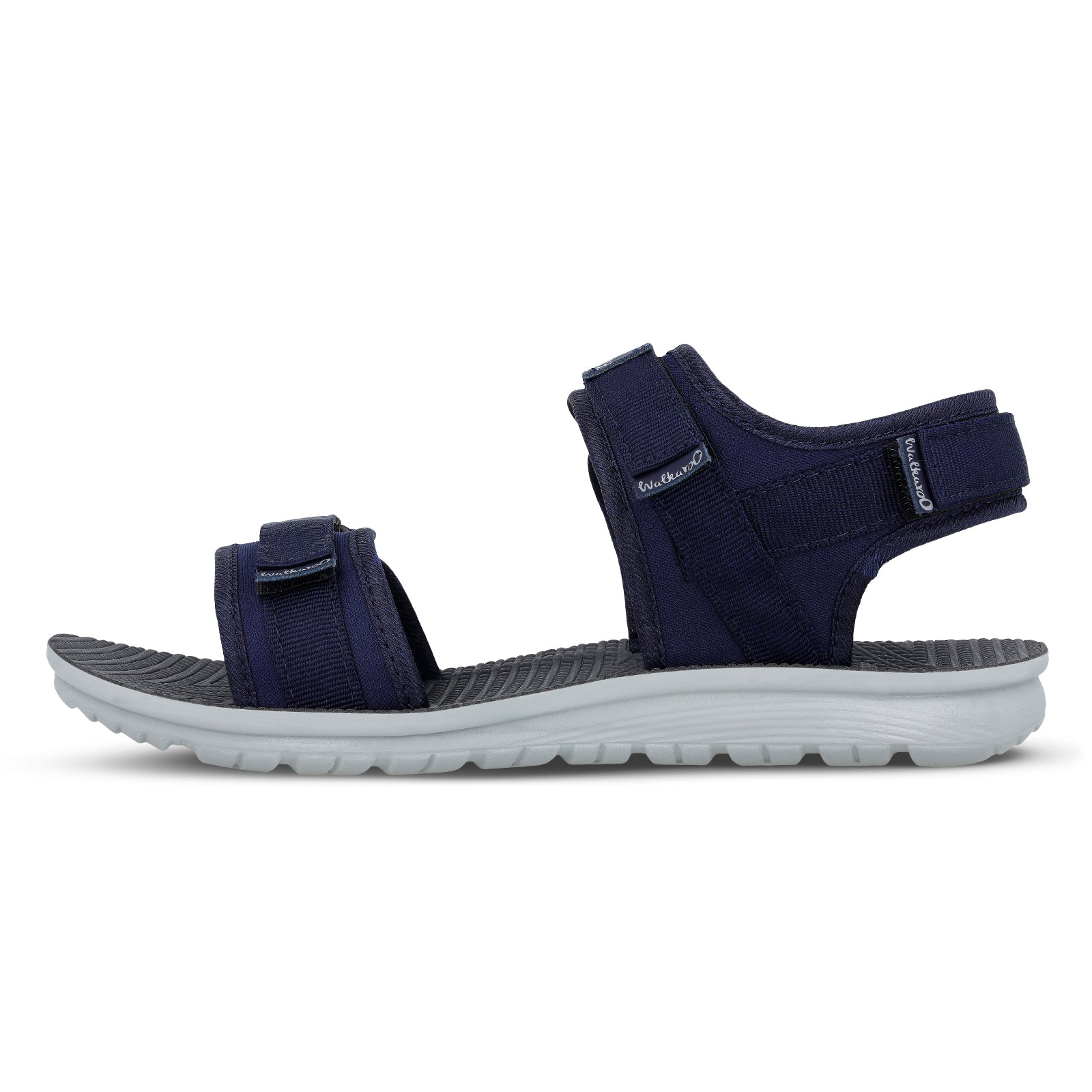 Walkaroo Men Strappy Floater Sandals - WG5715 Blue - Walkaroo Footwear