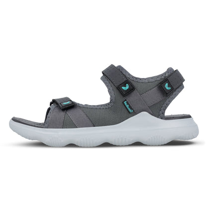 Walkaroo Men Strappy Floater Sandals - WC4334 Grey - Walkaroo Footwear