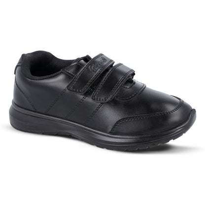 Walkaroo boys School Shoes - WV502 Black - Walkaroo Footwear
