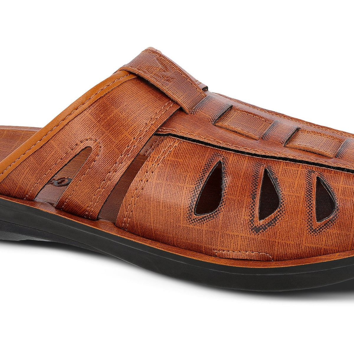 Men's Fishermen Cut Slide Sandals  - WG5309 Tan