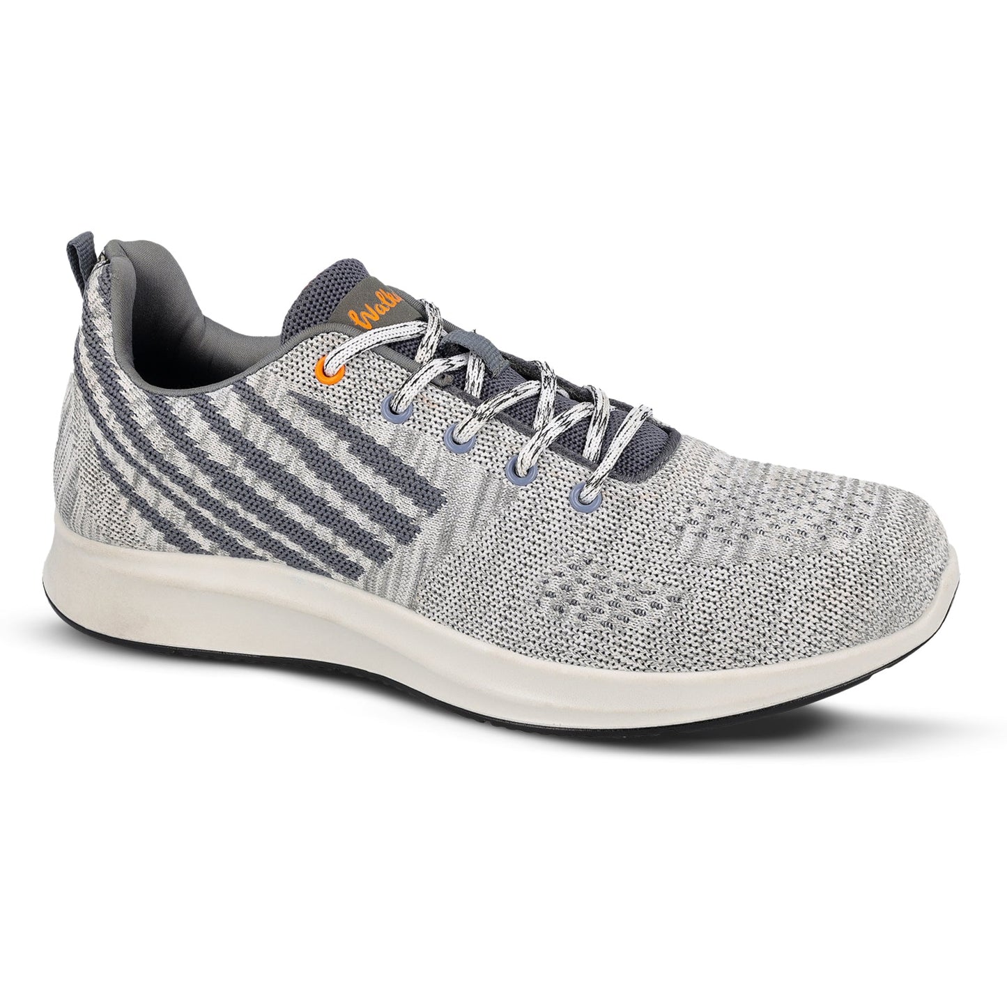 Walkaroo Men Lace-up Training Shoes - WS9513 Light Grey - Walkaroo Footwear