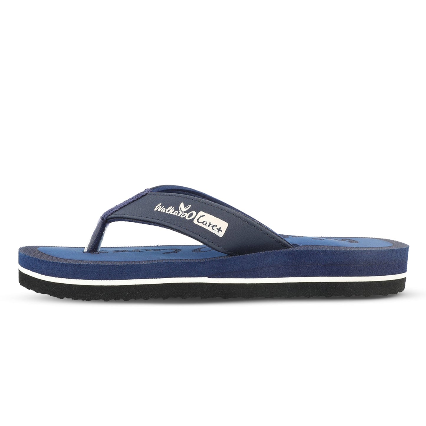 Walkaroo Womens Printed Care Plus Flip-Flop - WH3956 Blue - Walkaroo Footwear