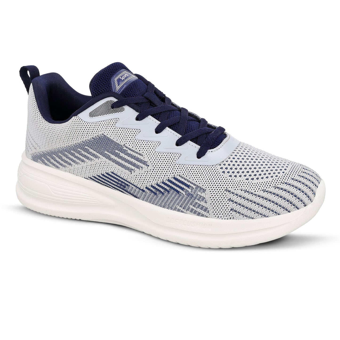 WALKAROO MEN WALKING SHOES - WS9584 WHITE - Walkaroo Footwear