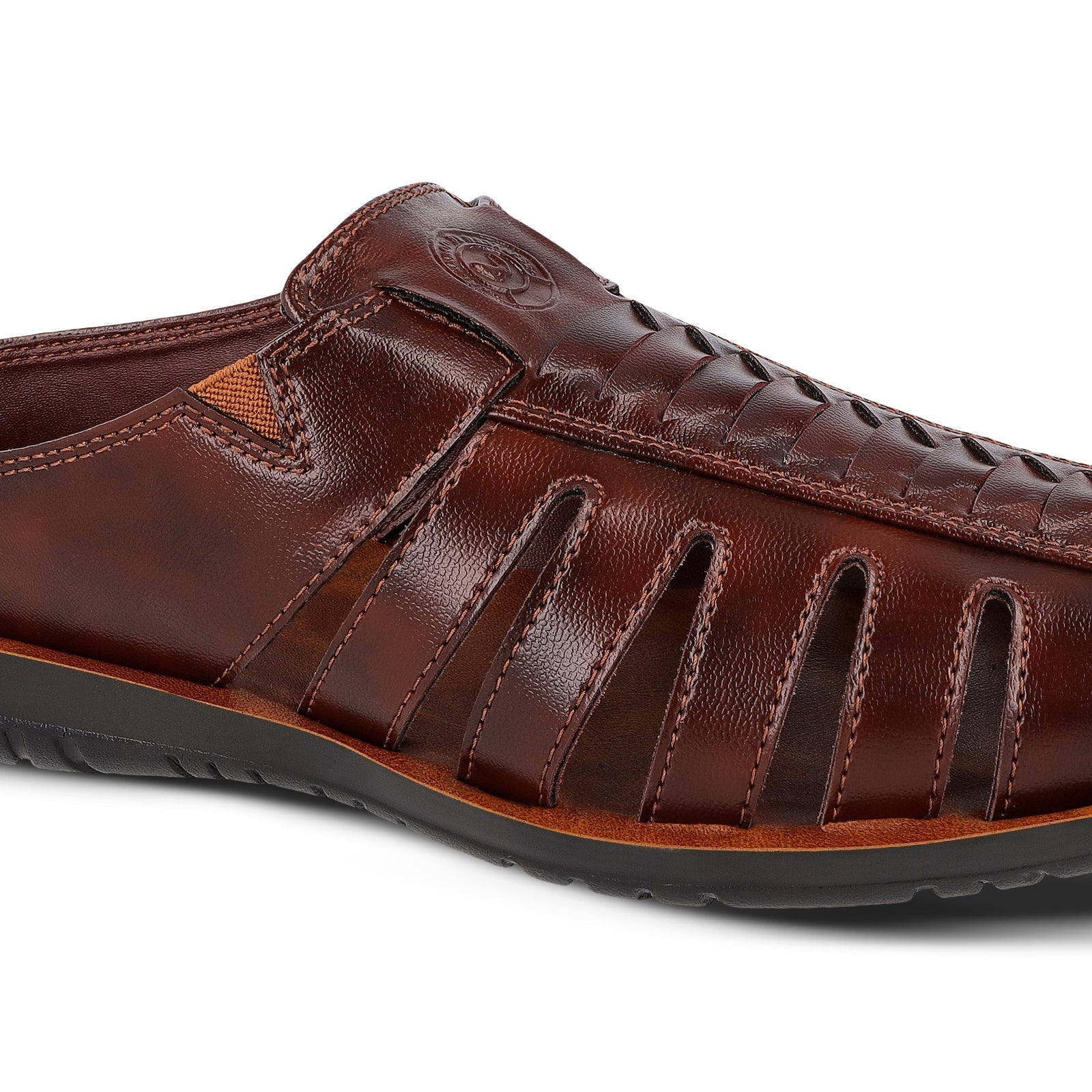 Walkaroo Men Sandal - WG5474 Brown - Walkaroo Footwear