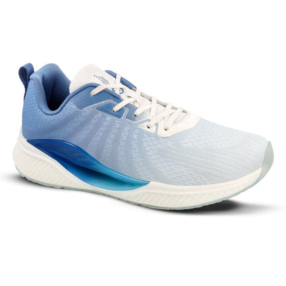 Walkaroo Men Sports Shoe - WS9119 White Blue - Walkaroo Footwear