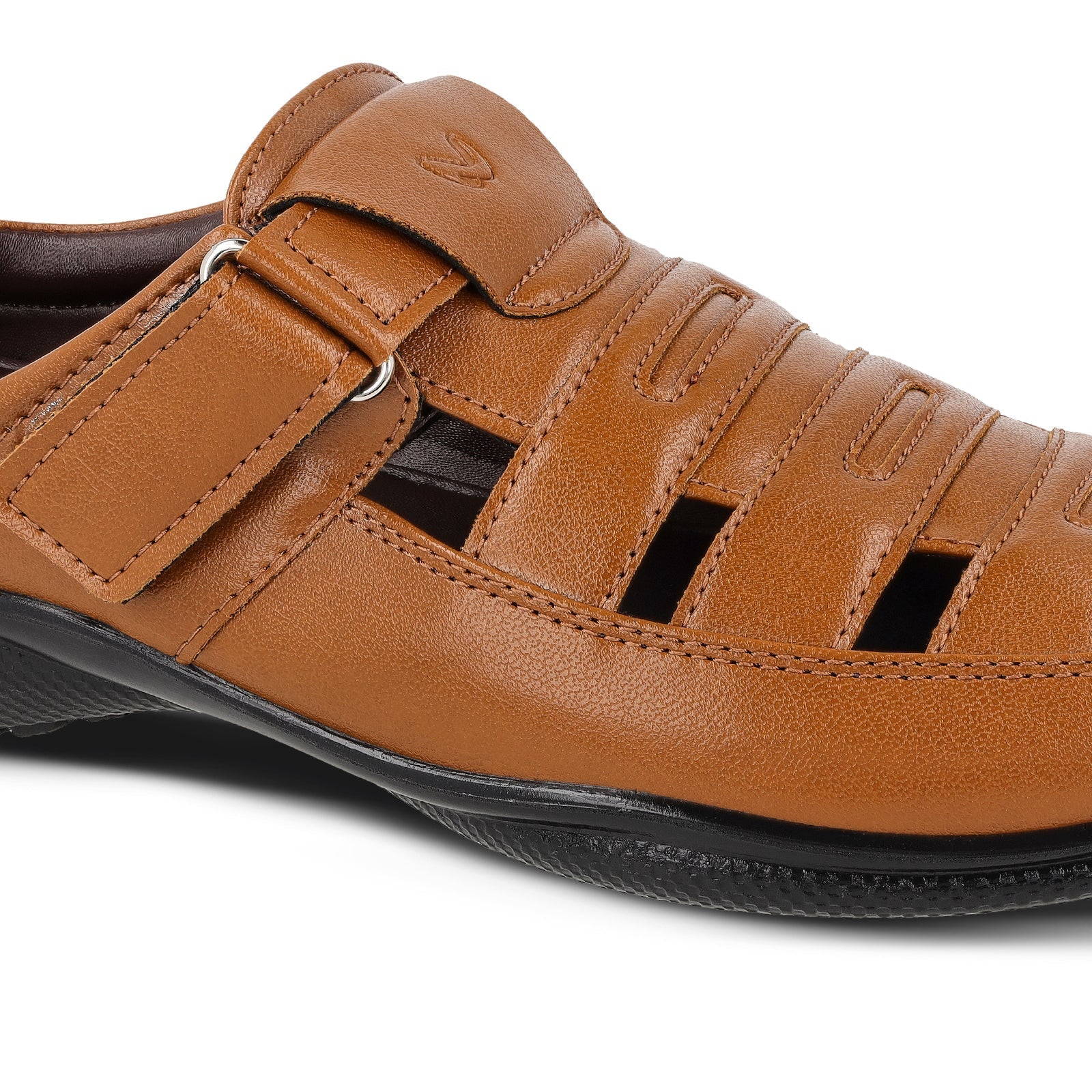 Walkaroo Men Roman Sandals - WF6258 Tan - Walkaroo Footwear