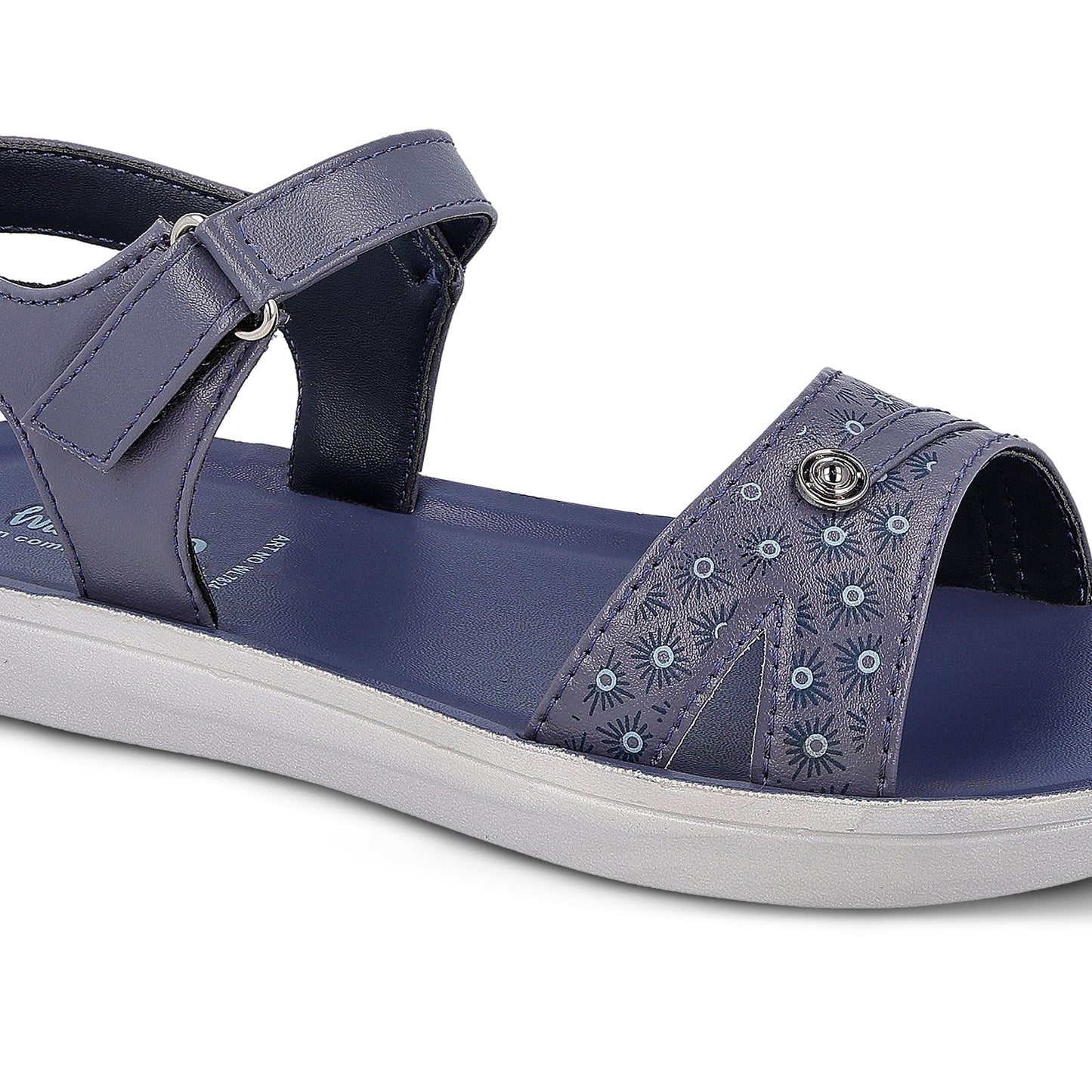 Walkaroo Womens Sandal - WL7824 Blue - Walkaroo Footwear