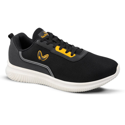 Walkaroo Men Lace-Up Training Shoes - WS9552 Black - Walkaroo Footwear