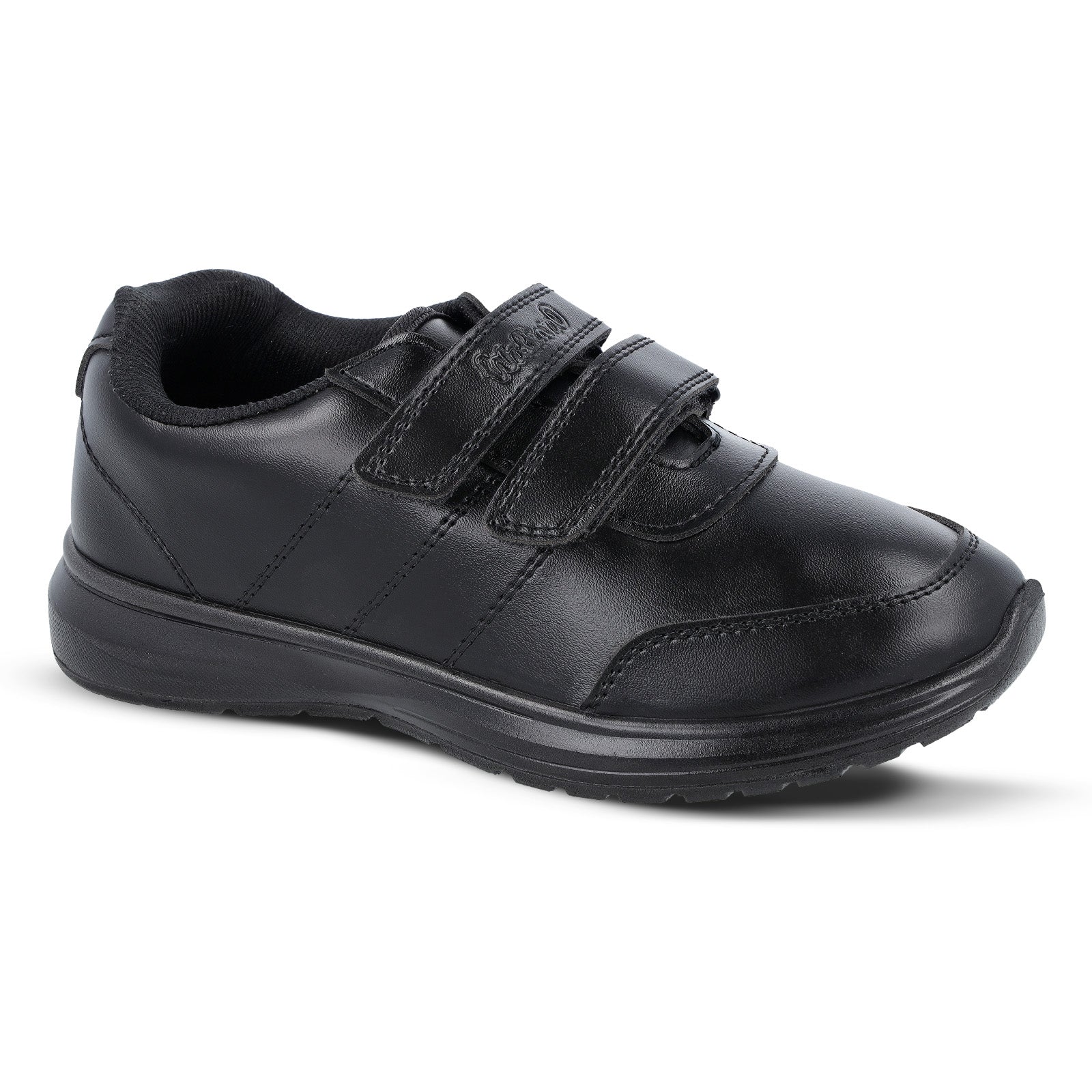 Walkaroo Senior boys School Shoes - WV502 Black - Walkaroo Footwear