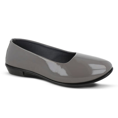 Walkaroo Womens Textured Belly Shoes - WC4985 Grey - Walkaroo Footwear