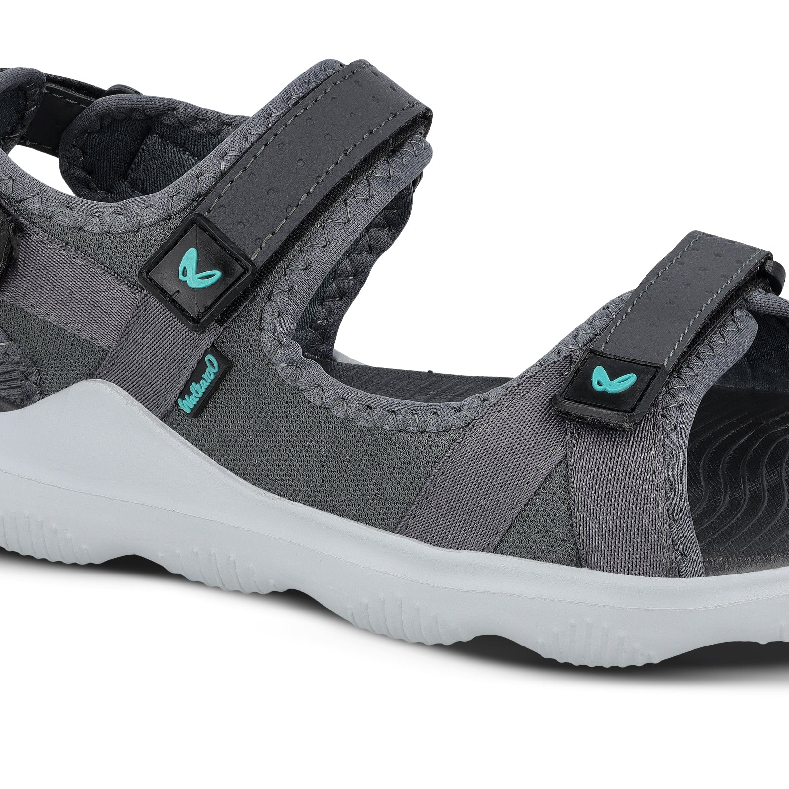 Walkaroo Men Strappy Floater Sandals - WC4334 Grey - Walkaroo Footwear