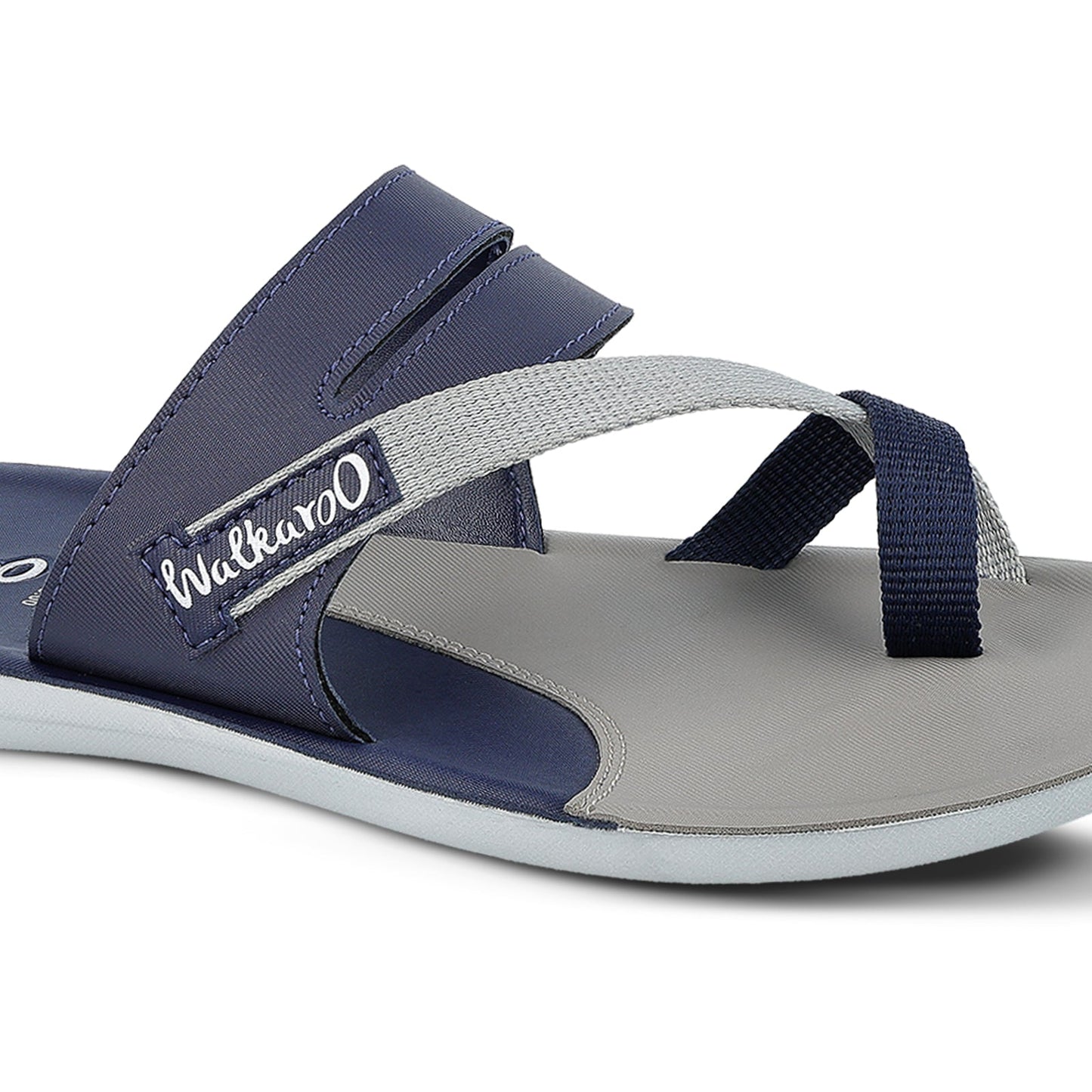 Walkaroo Men Sandal - WG5451 Blue Grey - Walkaroo Footwear