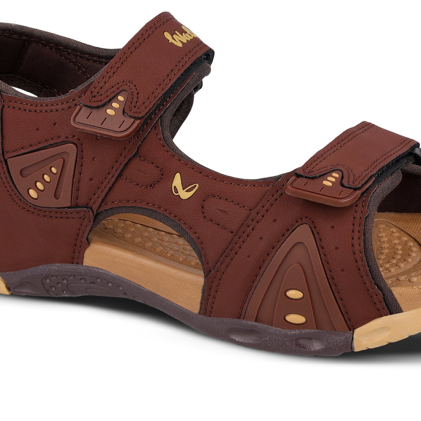 Walkaroo Men Sandals - WC4381 Tan - Walkaroo Footwear