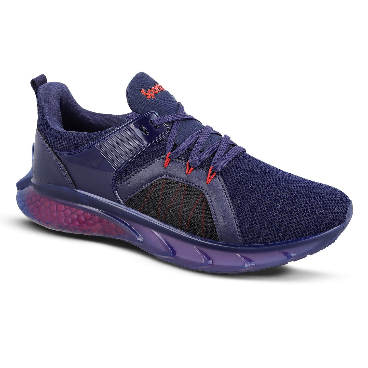 Men's Lace-up Sports Shoe - WS9138 Navy Blue